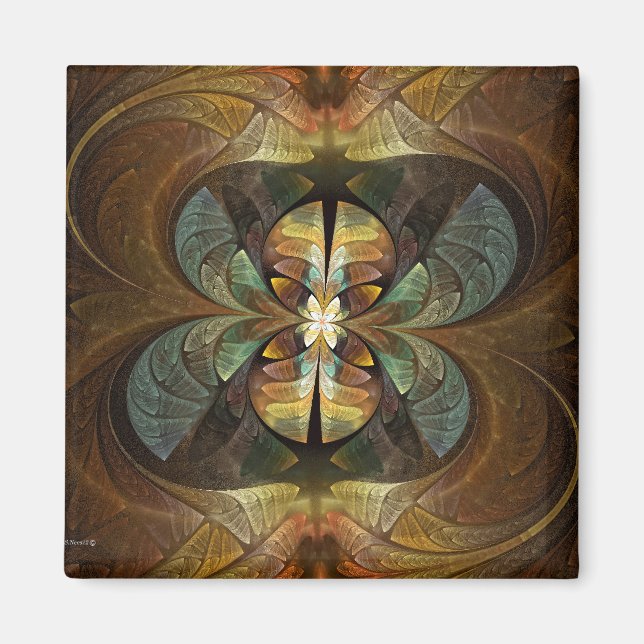 Imán Resumen de abejas de burbujas de matriz de naturas (Frente)