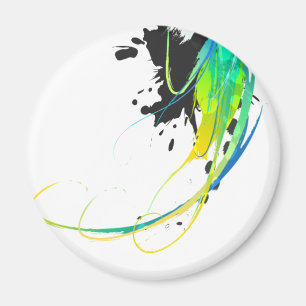 Imán Resumen de aguas frías Paint Splatts