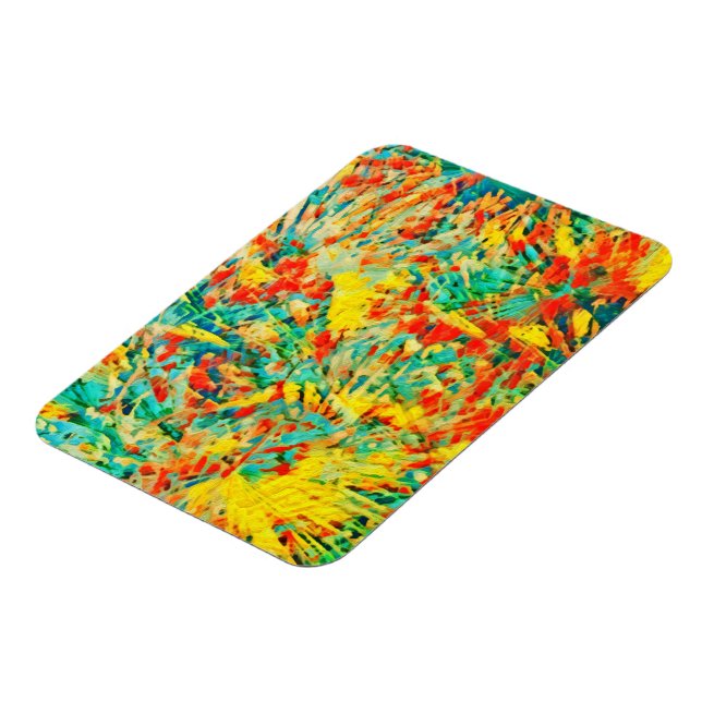 Imán Resumen de arte de celebración de fuegos artificia (Lado Izquierdo)