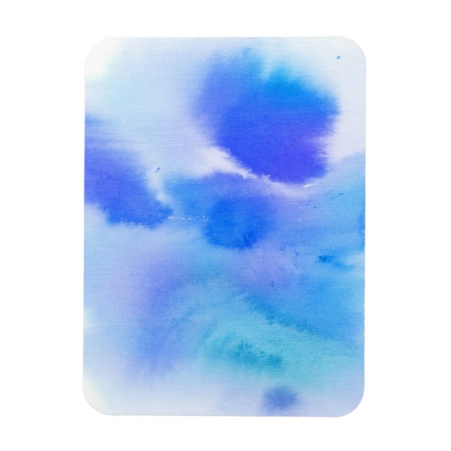 Imán Resumen de color de agua con fondo pintado a mano. (Vertical)