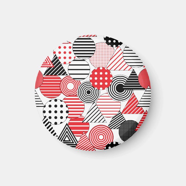 Imán Resumen de cosecha: puntos y rayas (Frente)