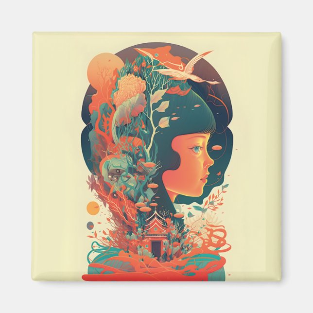 Imán Resumen de fantasías mundo de objetos imposibles (Frente)