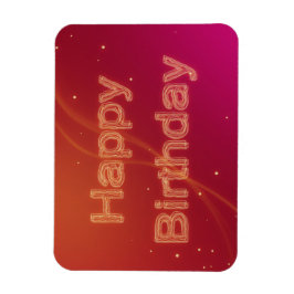 Imán Resumen de Feliz Cumpleaños Feliz y Flexible