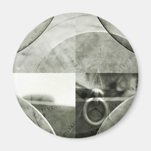 Imán Resumen de Grunge Ring en Star Magnet