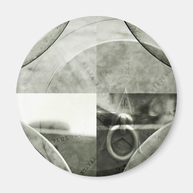 Imán Resumen de Grunge Ring en Star Magnet (Frente)