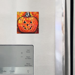 Imán Resumen de Halloween fantástico Jack-O-Lantern