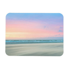 Imán Resumen de la puesta de sol en la playa de La Haya