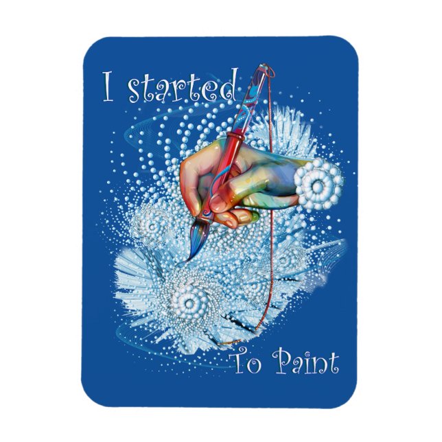 Imán Resumen de la vibración azul (Vertical)