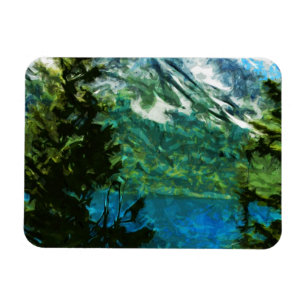 Imán Resumen de las montañas Wyoming Grand Teton