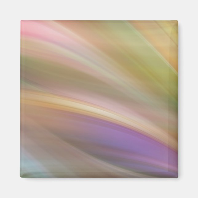 Imán Resumen de los colores de Pastel (Frente)