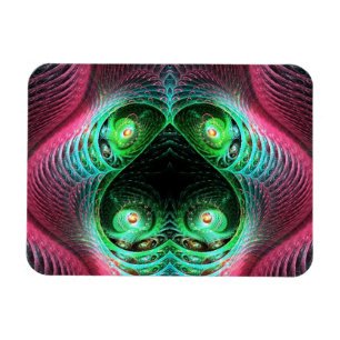 Imán Resumen de los cuatro ojos coloridos