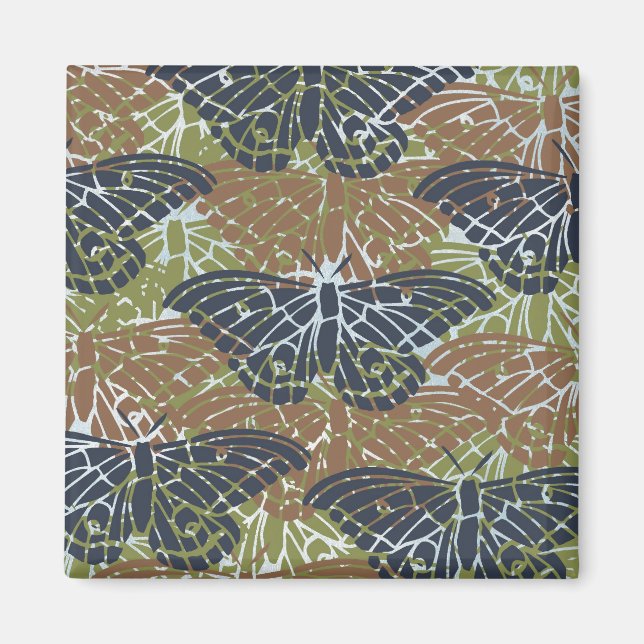 Imán Resumen de mariposas (Frente)