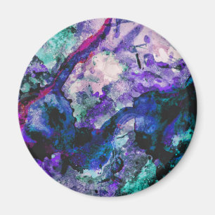 Imán Resumen de mármol fluorita de cristal geodo