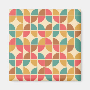 Imán Resumen de mitad de siglo Mostaza Verde azulada ge