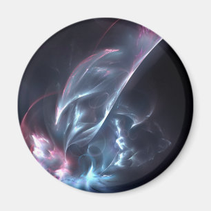 Imán Resumen de nebulosa azul y púrpura