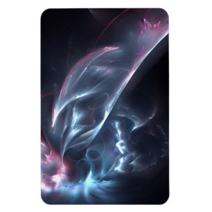 Imán Resumen de nebulosa azul y púrpura