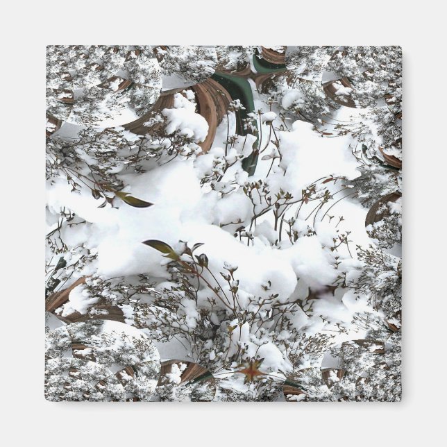 Imán Resumen de nieve (Frente)