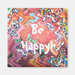 Imán Resumen de Pasteles Rosa Funky