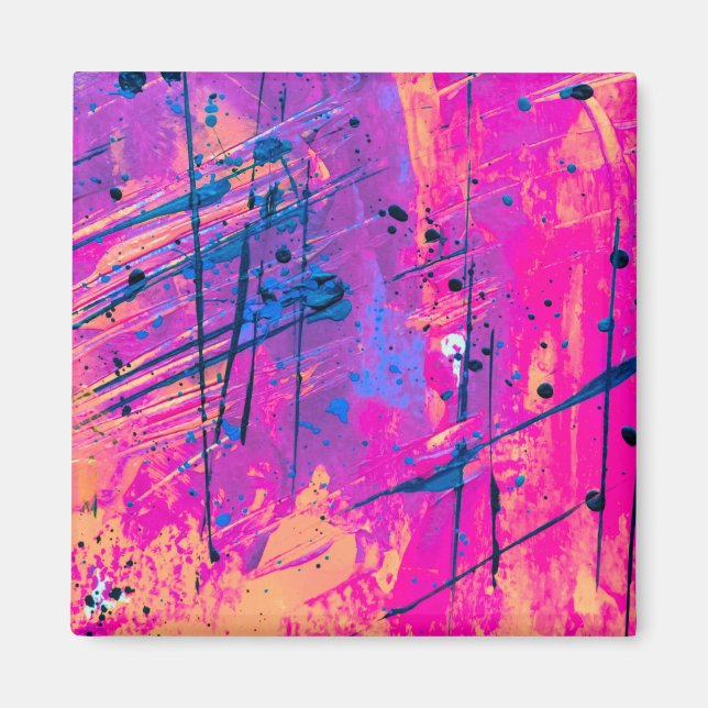 Imán Resumen de pintura de la plataforma de verano (Frente)