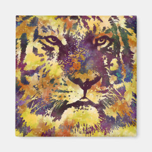Imán Resumen de pintura de leones