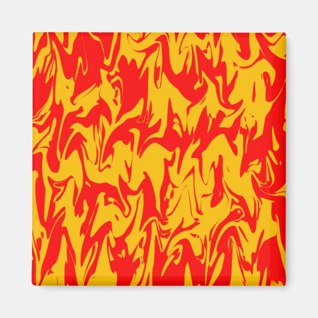 Imán Resumen de Swirl (Frente)