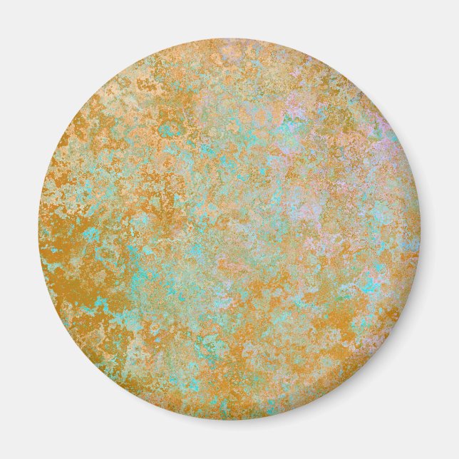 Imán Resumen de tinta para alcohol de la patina azul do (Frente)