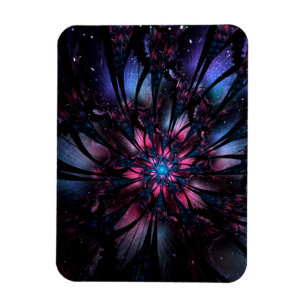 Imán Resumen del diseño de flor fractal.