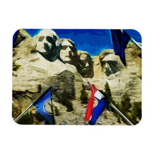 Imán Resumen del Monte Rushmore desde el Salón de los E