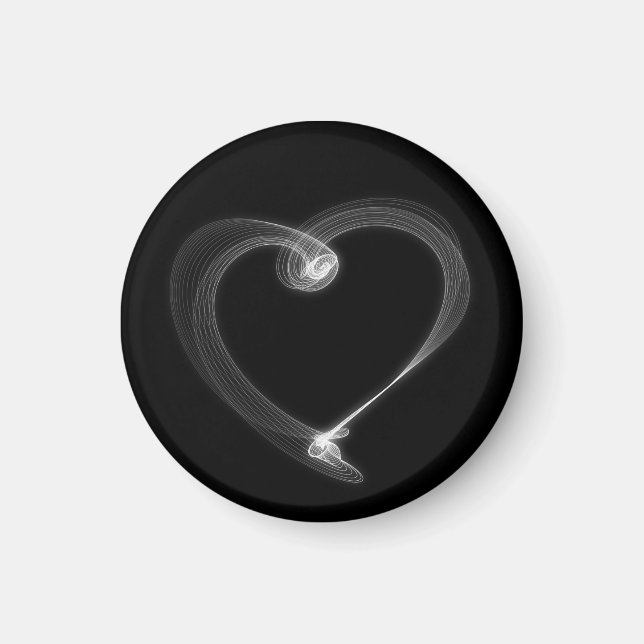 Imán Resumen El día de San Valentín Heart Magnet (Frente)