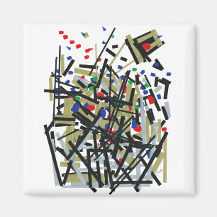 Imán Resumen en cinta y letras 1