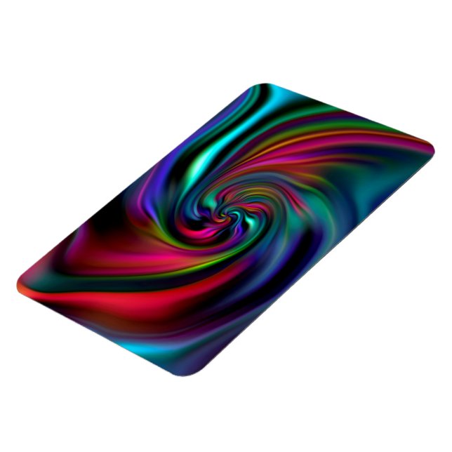 Imán Resumen Espirales de fondo suave I (Lado Izquierdo)