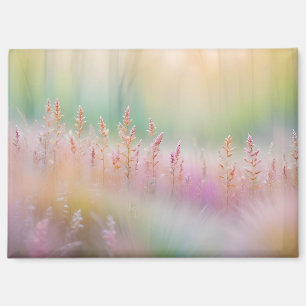 Imán Resumen Flores de Prairie Campo Naturaleza Tranqui