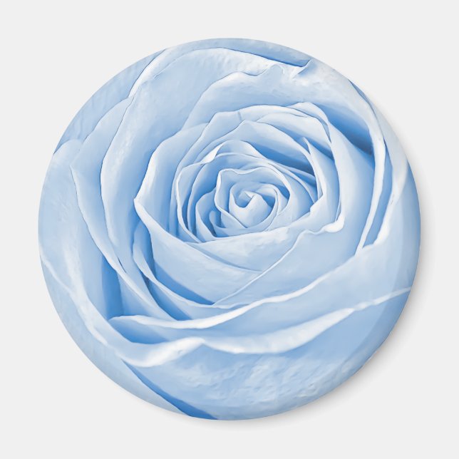 Imán Resumen fotográfico de un Rosa azul claro (Frente)