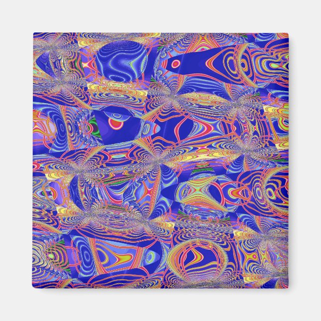 Imán Resumen fractal 061012a (Frente)