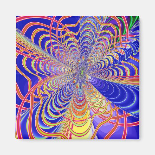 Imán Resumen fractal 061012d (Frente)