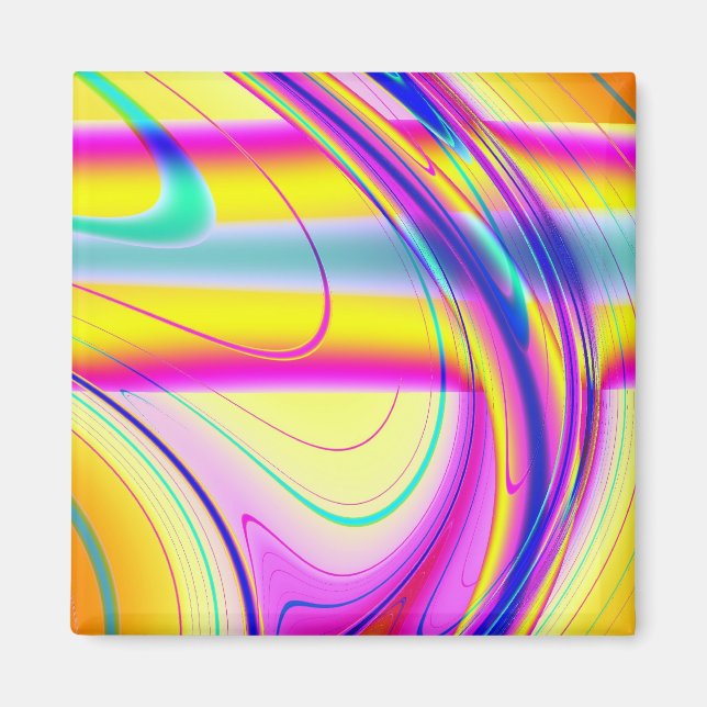 Imán Resumen fractal 061012f (Frente)