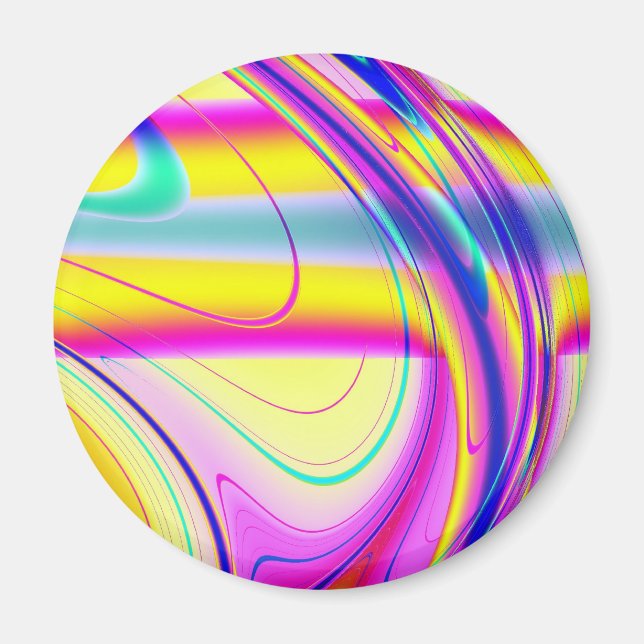 Imán Resumen fractal 061012f (Frente)