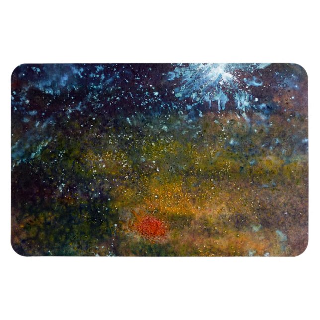 Imán Resumen, mar de noche. (Horizontal)