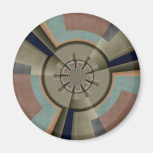 Imán Resumen moderno Armonía de color Fractal Art Gráfi