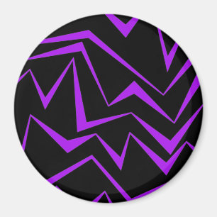 Imán Resumen, negrita, patrón de zigzag geométrico vibr