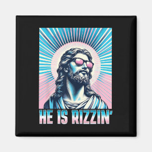 Imán Resurrección Divertida Pascua Rizz Solteros Él Es