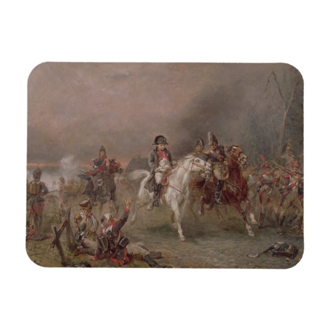 Imán Retirada de Napoleón (aceite sobre lienzo) (Horizontal)