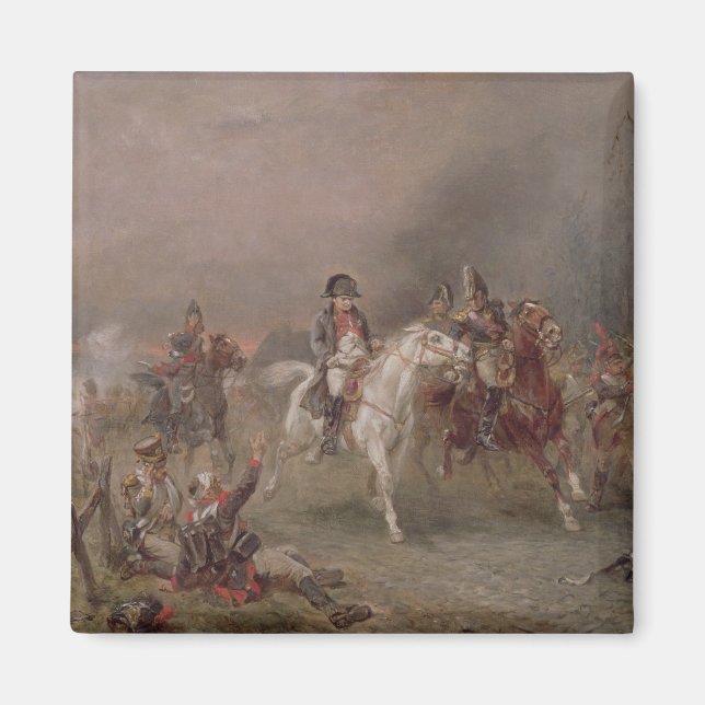 Imán Retirada de Napoleón (aceite sobre lienzo) (Frente)