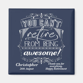 Imán Retirar Impresionante Cita De Jubilación Azul Mode