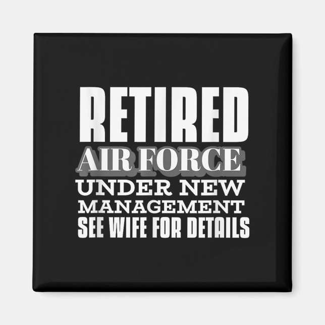 Imán Retired Air Force Under New Management Retirement  (Frente)