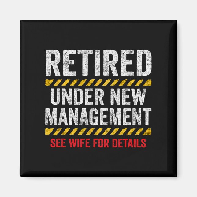 Imán Retired Husband - Retirement Party - Funny Retirem (Frente)