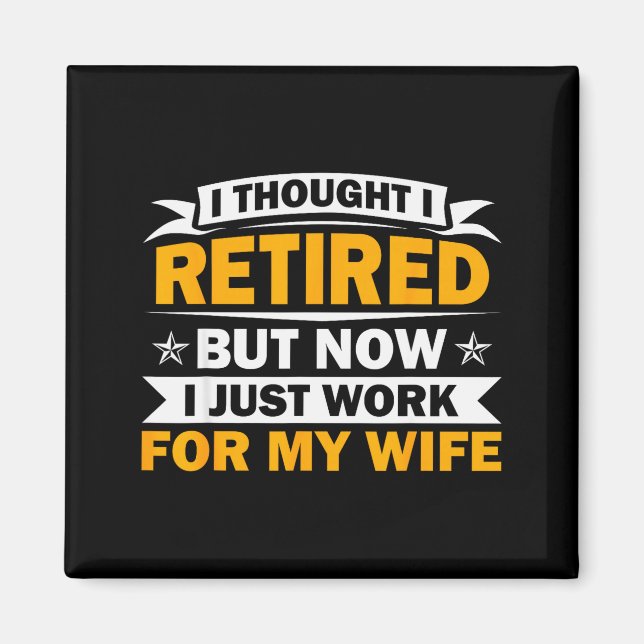 Imán Retirement Novelty For Men Women Dad Grandpa Retir (Frente)