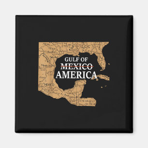 Imán Retiro Del Mapa Del Golfo De Los Estados Unidos De