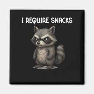 Imán Reto aperitivos Graciosos Raccoon Meme Snack Lover