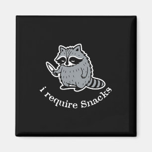 Imán Reto bocadillos Raccoon Cute Animales Amantes Muje